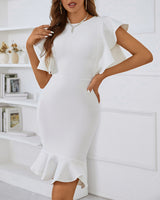 Roselyn Mini Dress-White
