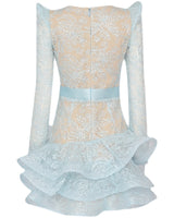 Patience Mini Dress-Blue