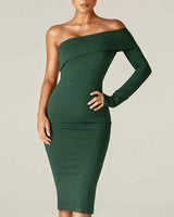 Talia Midi Dress-Green