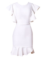 Roselyn Mini Dress-White