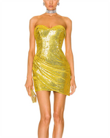 Kayla Mini Dress - Gold