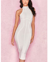 Aliana MIDI DRESS-WHITE