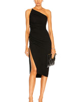 Lina Midi Dress-Black