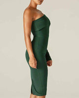 Talia Midi Dress-Green