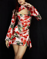 Eden Mini Dress-Red