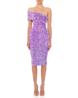 Janae MIDI DRESS-Purple