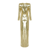 Carley Maxi Dress-Gold