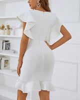 Roselyn Mini Dress-White