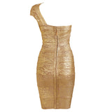 Lika Metallic Mini Bandage Dress