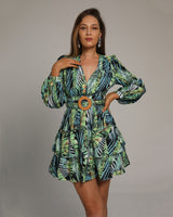 Cherish Mini Dress-Green