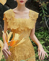 Madison Mini Dress- Yellow
