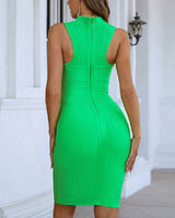 Harmony Midi Dress-Green