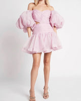 Thalia Mini Dress-pink