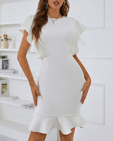 Roselyn Mini Dress-White