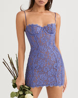 Tatiana Mini Dress-Purple