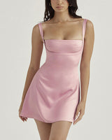 Brooke Mini Dress-Pink