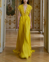 London Maxi Dress-Yellow