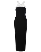 Magdalena Midi Dress-Black