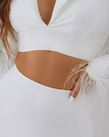 Jessica Two Piece Set - White