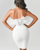 Charity Mini Dress-White