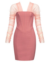Taylor Mini Dress-Pink