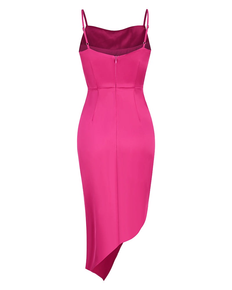 Tianna Midi Dress-Pink