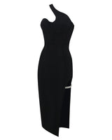 Karlie Midi Dress-Black
