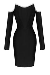 Fahare Off Shoulder Bandage Dress