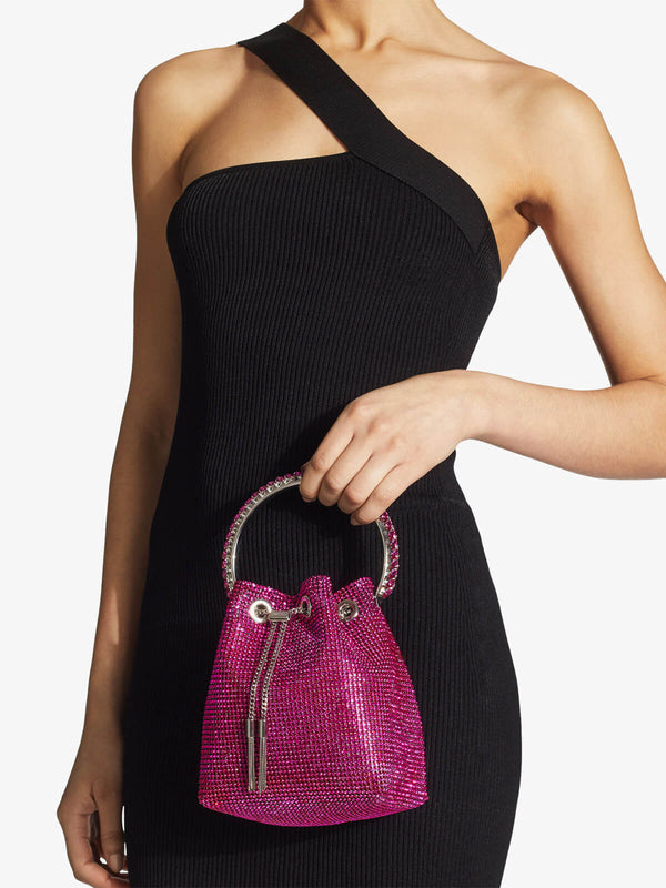 Mattea Crystal Embellished Bag Pink