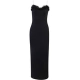 Isabella maxi strapless dress