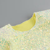 Joanna Sequin Maxi Dress-Yellow
