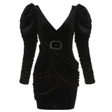 Kathy Mini Dress-Black
