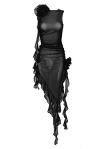 Haia Black Midi Dress