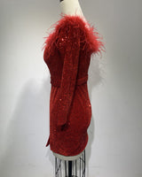 Andrea Mini Dress - Red