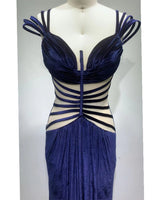 Autumn Maxi Dress-Blue