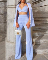 Azaria Three Piece Set-Blue