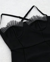 Micah Midi Dress-Black