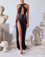 Lizeth Maxi Dress-Black