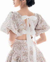Hailey Midi Dress -  Apricot