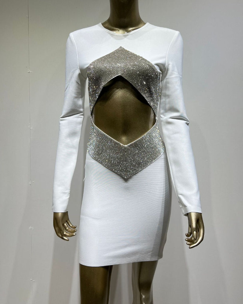 Jacquelyn Mini Dress-White