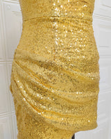 Kayla Mini Dress - Gold