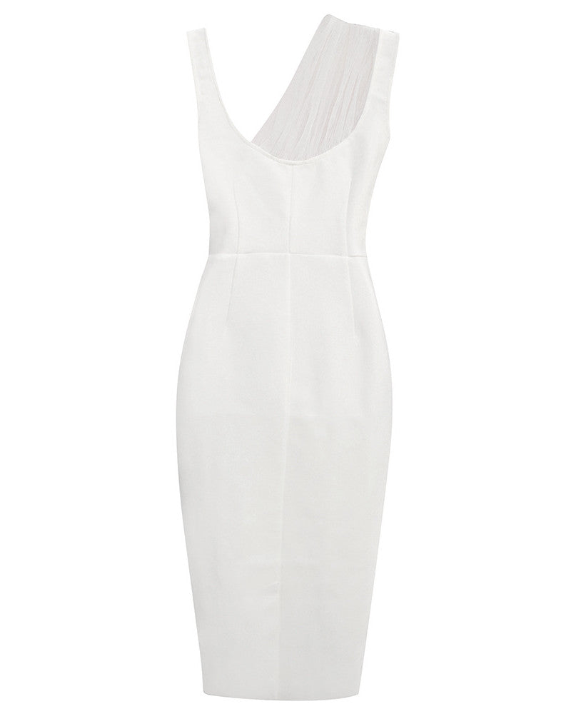 Joslyn Midi Dress-White