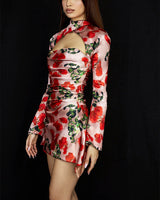 Eden Mini Dress-Red