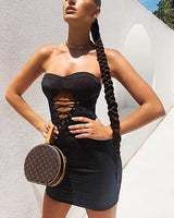 Makaila Mini Dress-black