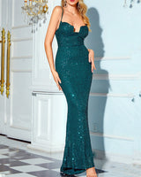 Monica Maxi Dress-Green