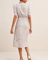 Brynlee MIDI DRESS-Multicolored