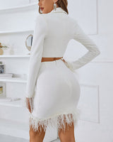 Jessica Two Piece Set - White
