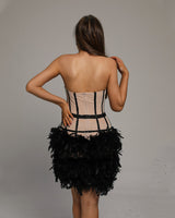 Sanai Mini Dress-Black