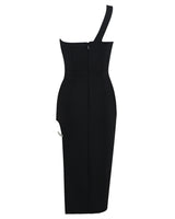 Karlie Midi Dress-Black