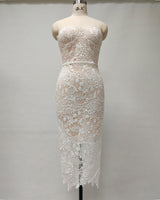 Janae MIDI DRESS-WHITE